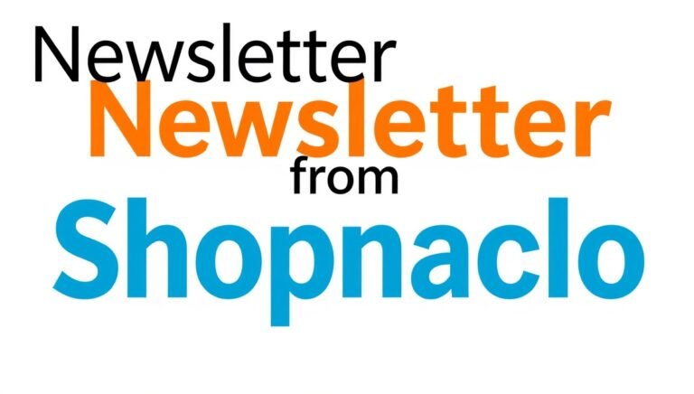 newsletter from shopnaclo